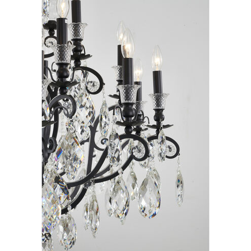 Canada LED 43 inch Matte Black Chandelier Ceiling Light